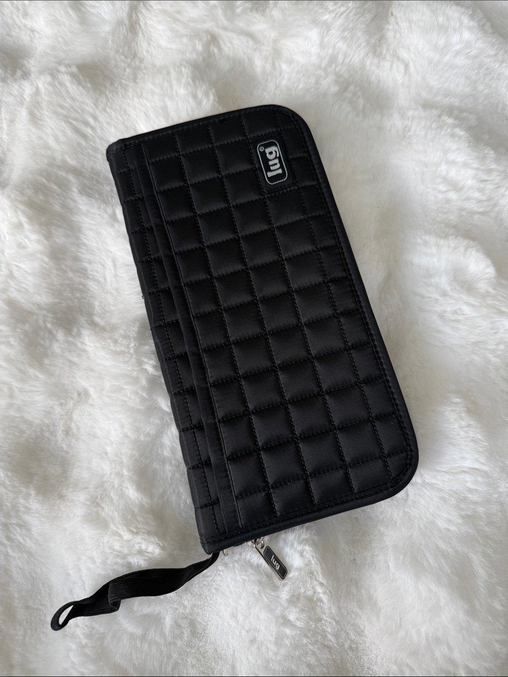 Lug Quilted Black Travel Organizer